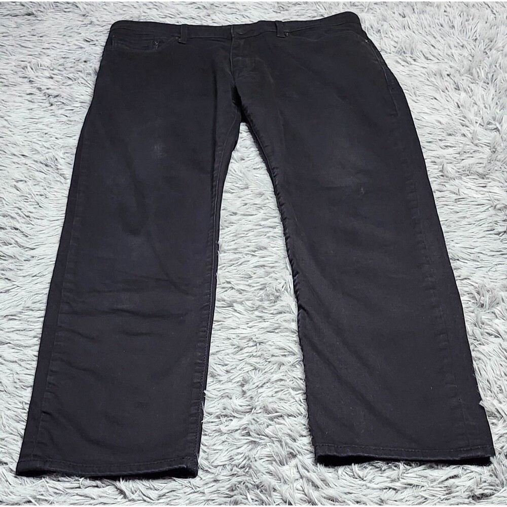 Mavi Zach Jeans Mens Size 34x30 Straight‎ Leg Stretch Denim Black Measures 36x30